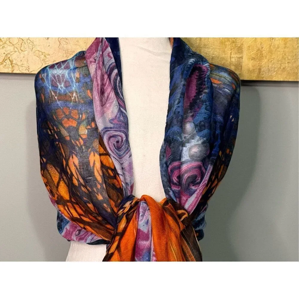 Torino Abstract Scarf - Picture 7 of 13